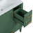 Compact Solution Green Solid Wood-MDF Vanity Traditional Style for Small Bathrooms