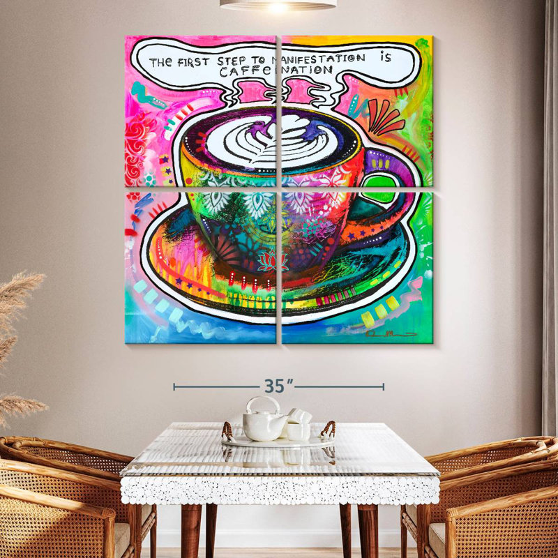 Ketti Caffeination, 50" H x 50" W