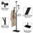 Coat Rack Stand, Freestanding Metal Coat Rack with Sturdy Marble Base, Modern Standing Coat Rack Tree