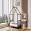 Lit plateforme moderne en métal, cadre de lit moderne pour chambre d'amis-1493247283