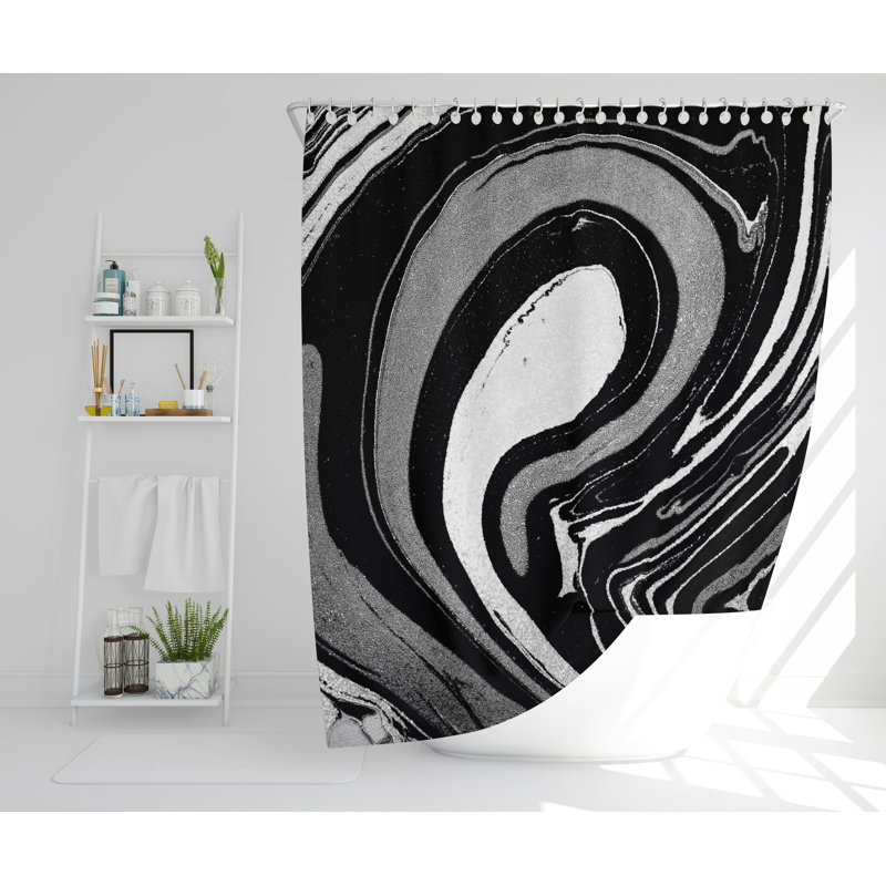 Barreras 2 Piece Polyester Shower Curtain Set, 168cm H x 168cm W