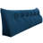Sit-up Back Comfort Velvet Headboard Wedge Reading Pillow Triangular Backrest Back Support-56420204-56420203