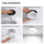 Garniture de baffle encastré 6 po, entièrement métallique, anti-reflets, pour plafonnier encastré 6 po, blanc-109011911