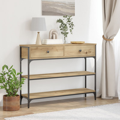 Console Table, Metal 100 Cm Shelving