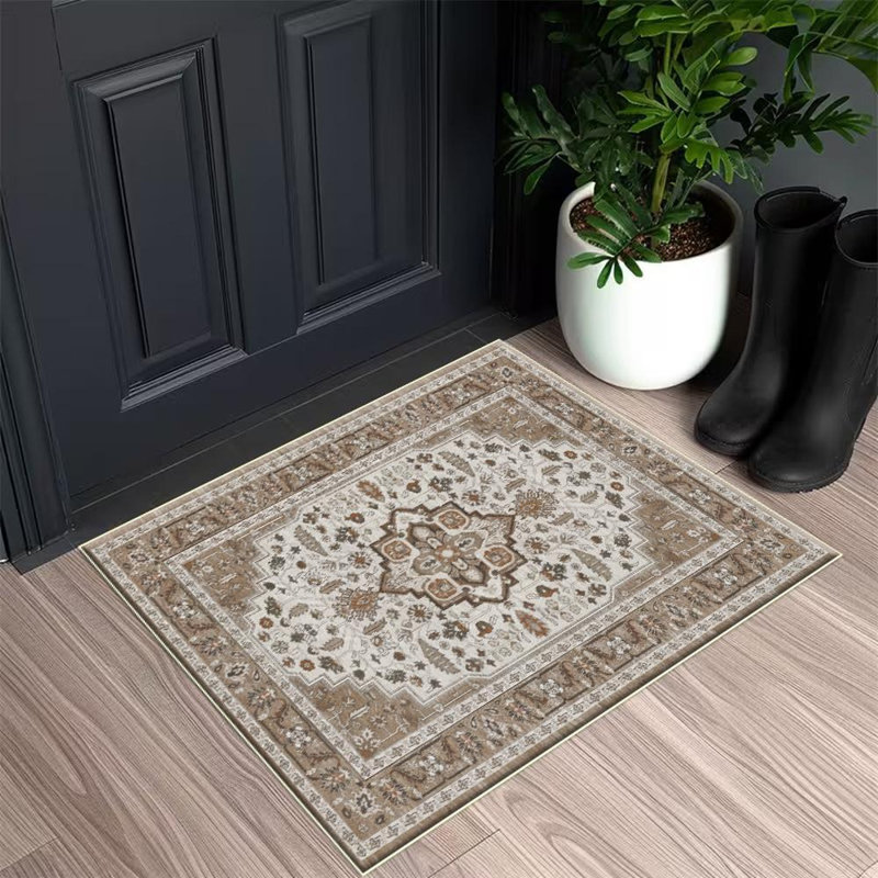 Moroccan Pattern Area Rug, Soft And Lightweight, Suitable For All Seasons, Easy To Maintain And Easy To Clean, Machine Washable Carpet Floor Mat, Suitable For Living Room, Bedroom, Hallway, Balcony, Patio, Room Decor, Home Decor, Outdoor Decor