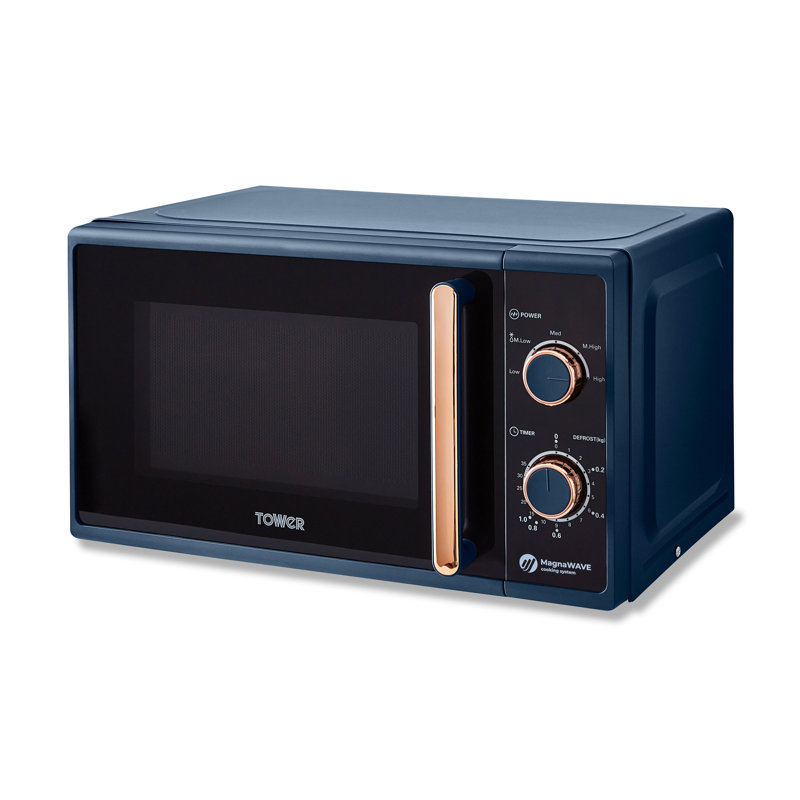 Tower Cavaletto 20L 800W Manual Microwave, Midnight Blue