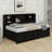 Metal Twin Size Daybed With Twin-Size Trundle, Storage Shelves And USB Ports,Bookcase Metal-Slats Support,No Box Spring Required,For Kid Teen Boy Girl-1415923449