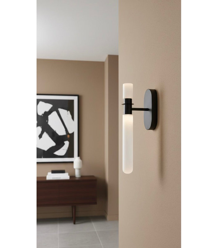 Applique murale simple en verre Strion, 1, 15.3" H x 3.9" W x 3" D