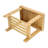 Bamboo Step Stool With Storage Shower Bench With Shelf Foot Stool For Bathroom Living Room Bedroom Natural Color