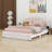 Upholstered Platform Bed With Drawer-1106813773