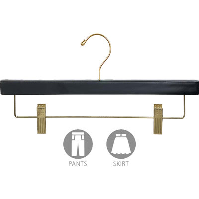 Wood Hangers With Clips for Skirt/Pants