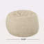 Pouf rond en fausse fourrure 5 pieds