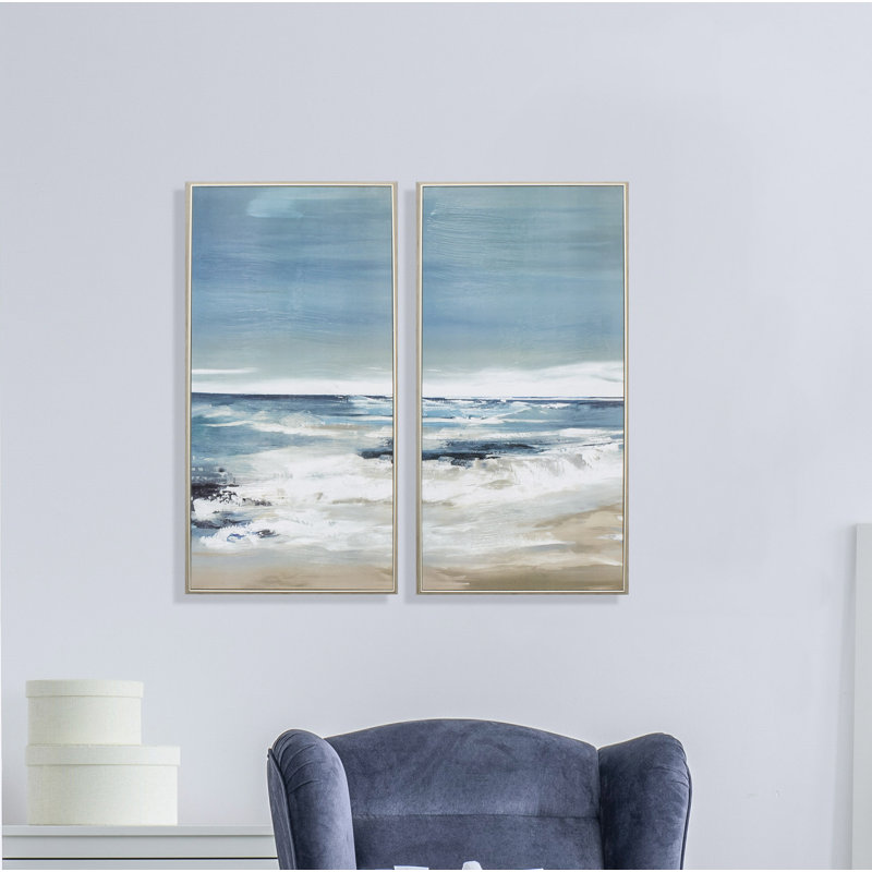 « East Coast », ensemble de 2 reproductions d’art encadrées sur papier