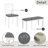 Modern 6-Piece Dining Table Set with Bench