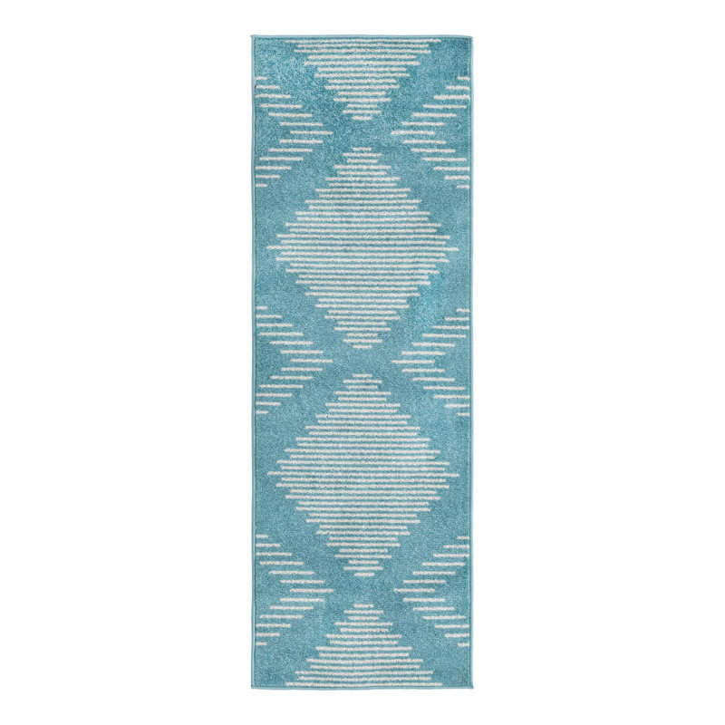 Katlain Geometric Indoor Rug, Runner 2'7" x 10'