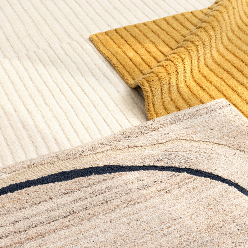 Corduroy Rug Hand Loomed Wool  Rug, Runner 2'6" x 8'