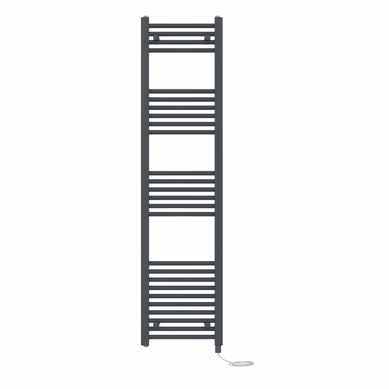 Straight Towel Rail Heated Towel Rails, 160cm H x 40cm W x 3cm D, Anthracite