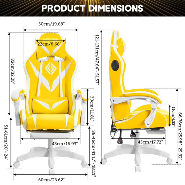 Alera®Racing Style Ergonomic Gaming Chair, Supports 275 lb, 15.91