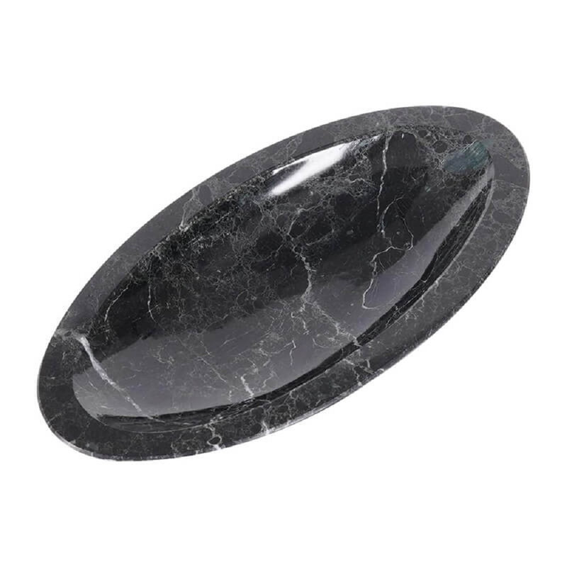 Jeevat Marble Tray, Black