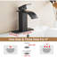Robinet de salle de bain cascade à poignée simple 2Pack - Robinet de lavabo avec plaque de pont et bonde escamotable-113959440