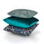 Shoreline Midnight Green Tide Pillow Cover & Insert