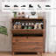 Armoire de rangement pour chaussures avec 2 portes rabattables 20 paires