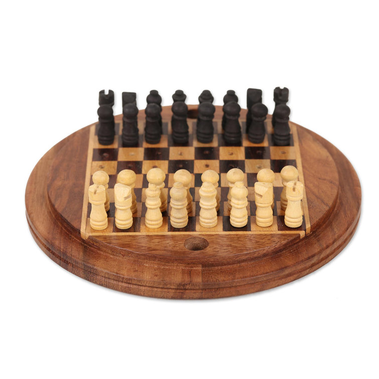 Mukhamedali Novica 2 Player Wood Chess And Checkers Set