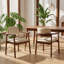 Chaise de salle à manger rembourrée en bois d'hévéa l 25,25 po x P 23,25 po x H 31,5 po Christopher Knight Home®