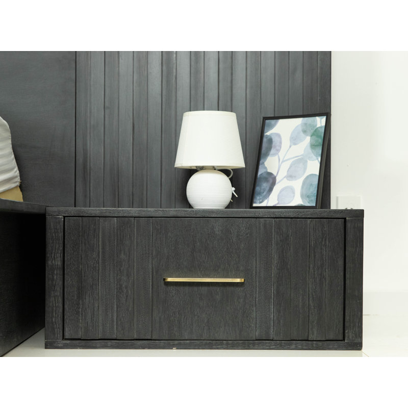 Nantucket Zumbrota Gray Wood Nightstand