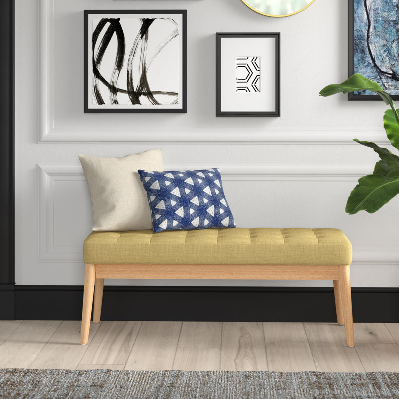 Banc rembourré Babbs, Vert vif