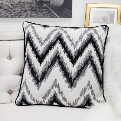 Killebrew Ikat Velvet Throw Pillow