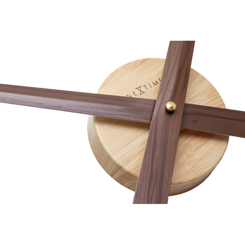 Hands Only Wall Clock, Large (33.5"), Brown