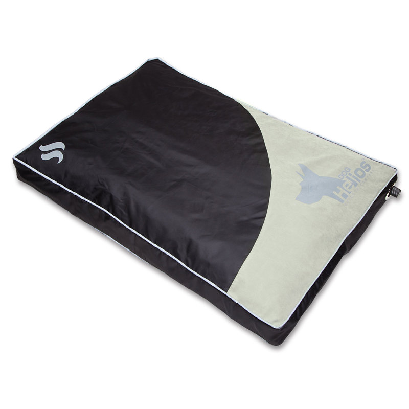 Tapis de lit imperméable pour chien Dog Helios, Petit (l 25,19 po x P 18,89 po x H 2,36 po), Noir