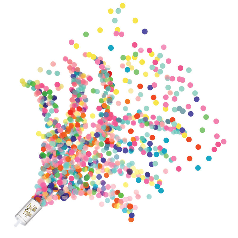 Repousser les confettis Marone, Multicolore