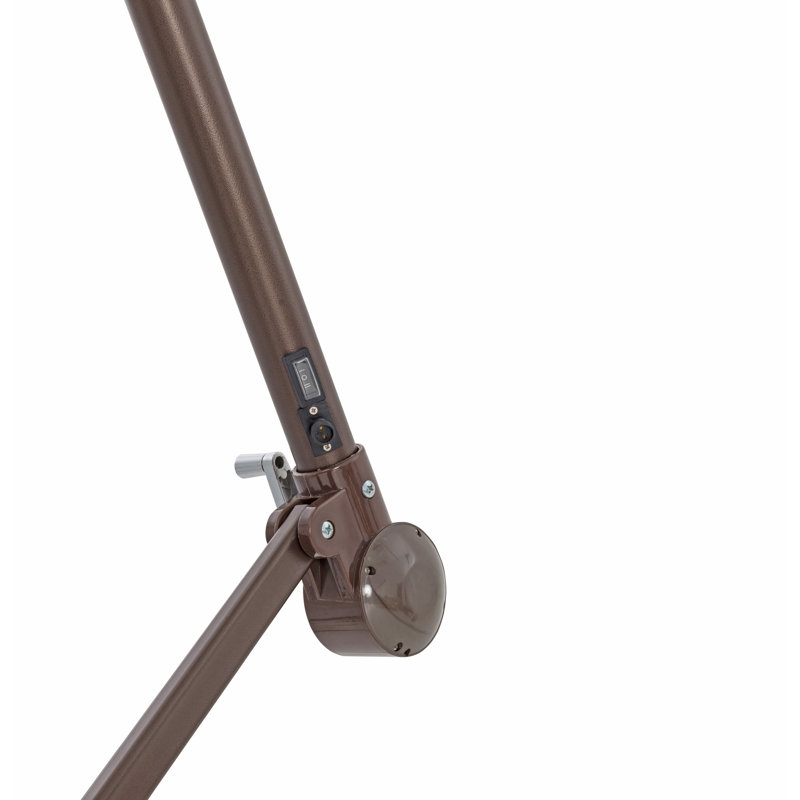 Parasol carré en porte-à-faux 9 pi Jazlyn, Rouge