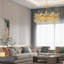 Lustre rond en cristal 39,9 po K9-1743495812