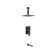 Aqua Piazza Complete Shower System with Rough in-Valve