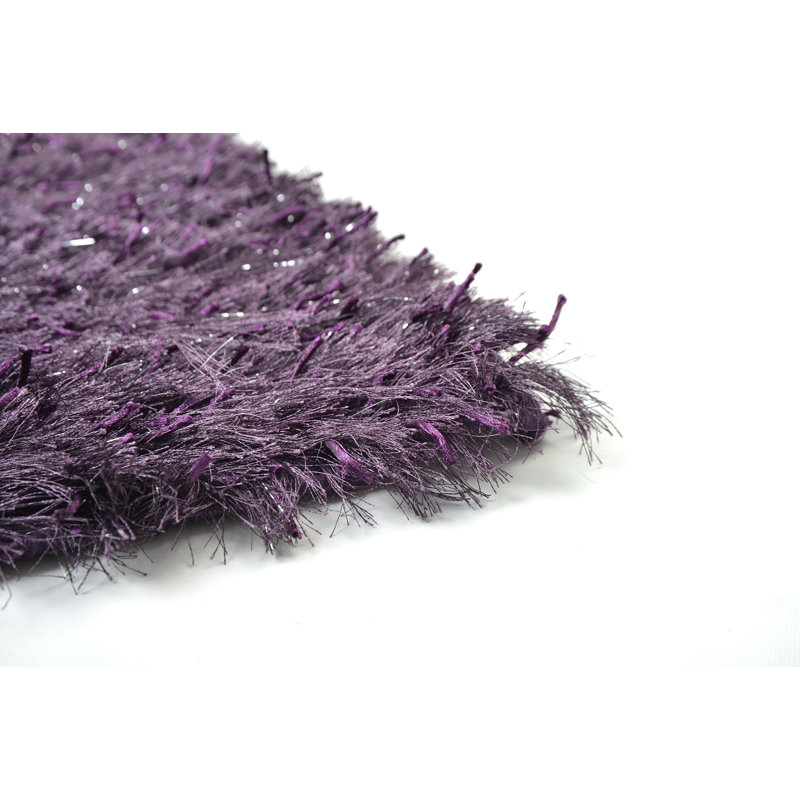 Alisande Sparkle Pedestal Mat, Purple