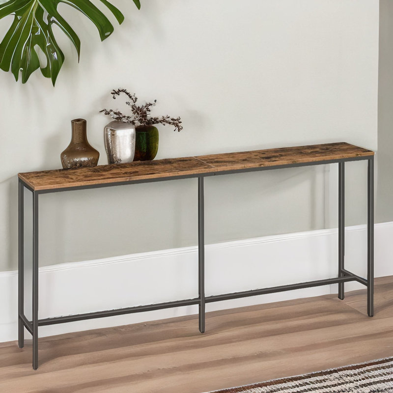 180Cm Rustic Slim Narrow Console Table Entryway Hallway Furniture