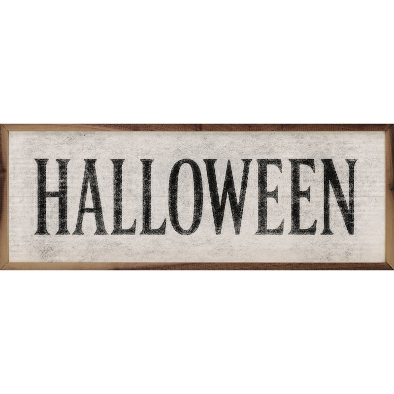 Halloween blanc, H 4 po x l 12 po