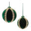 Ornements en forme de boule scintillante (ensemble de 4) - Décorations de Noël en plastique / polyester de 3 po et 4 po-1303423487