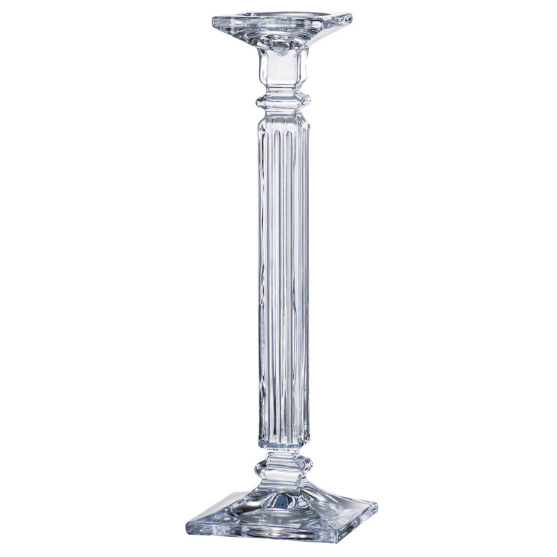 Chandelles en verre, H 16 po x l 5 po x P 5 po