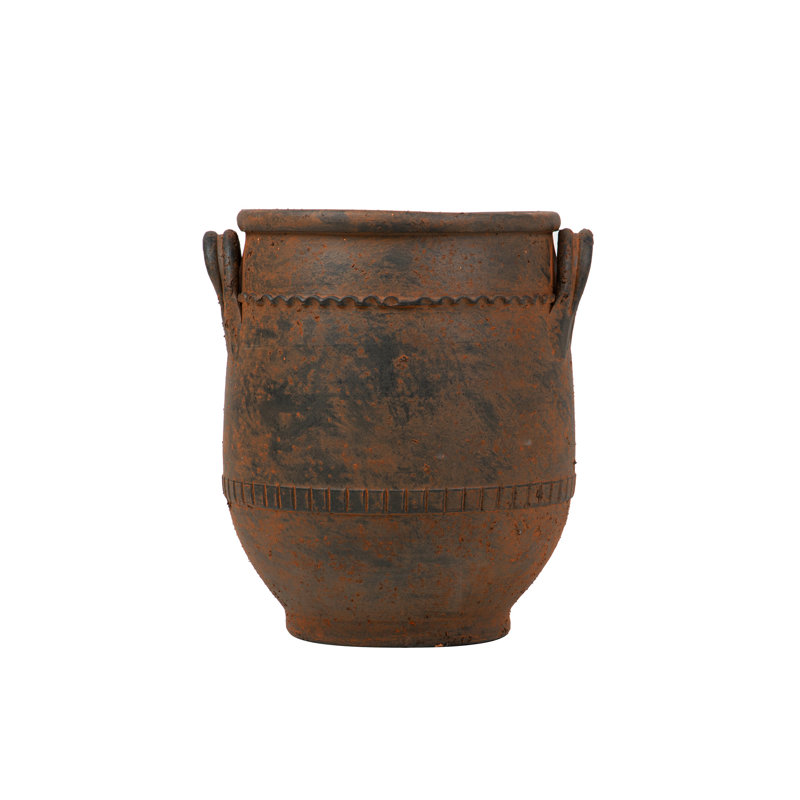 CERAMIC VASE 35X35x43 CM, Brown