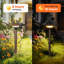 Warm White Solar LED  Landscape Light , Aluminum, Waterproof Path Light 2-Pack-113734516