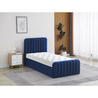 Abem Upholstered Ottoman Storage Bed with Mattress