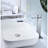 Bathroom Sink Faucet Featuring Waterfall Spout And Single Handle, Pop - Up Drain  No Overflow , Brushed Nickel Finished Stainless Steel, Stable Flow For A Calm Atmosphere, Easy To Manage Water