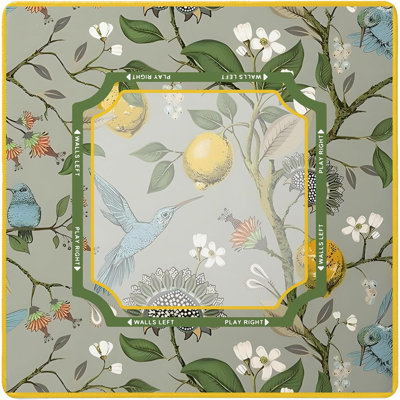 Tapis de mah-jong bleu chinois et chinois