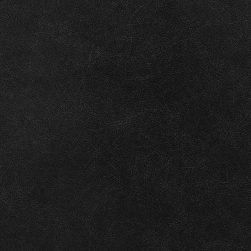 Essex Genuine Italian Leather Rectangular Ottoman, Onyx Black