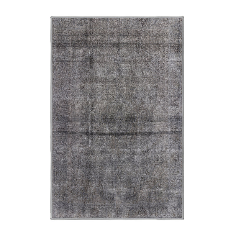 Tapis gris foncé Itchington, Rectangle 7 pi x 9 pi