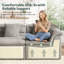 Canapé modulaire en nuage de 112 po avec repose-pieds profond Bonord-959590332